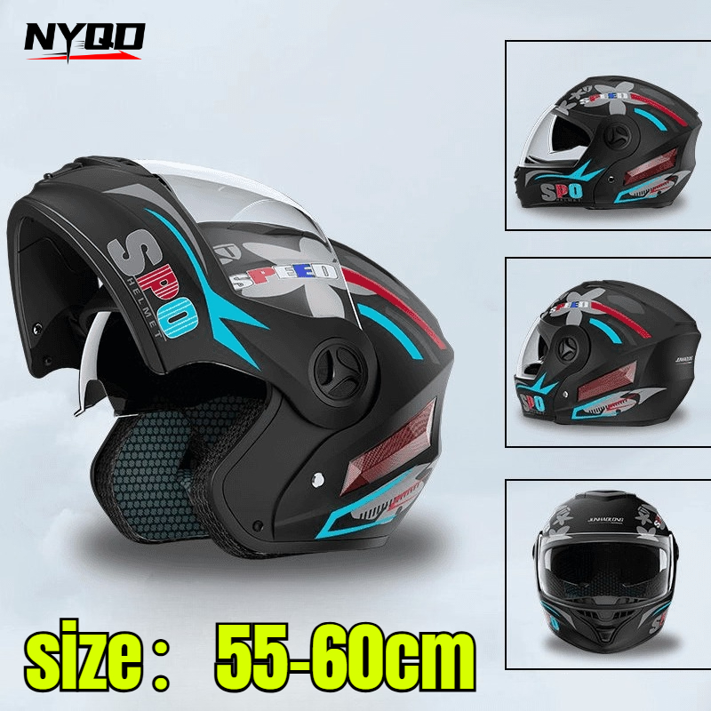 Full Face Motorcycle Helmet With Bluetooth - Casco Moto Modulare Integrale da Corsa