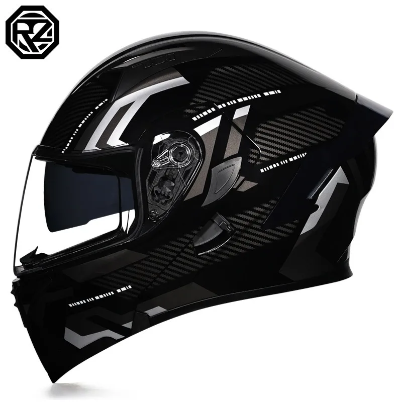 Full Face Motorcycle Helmet With Bluetooth - Casco da bici elettrico universale per