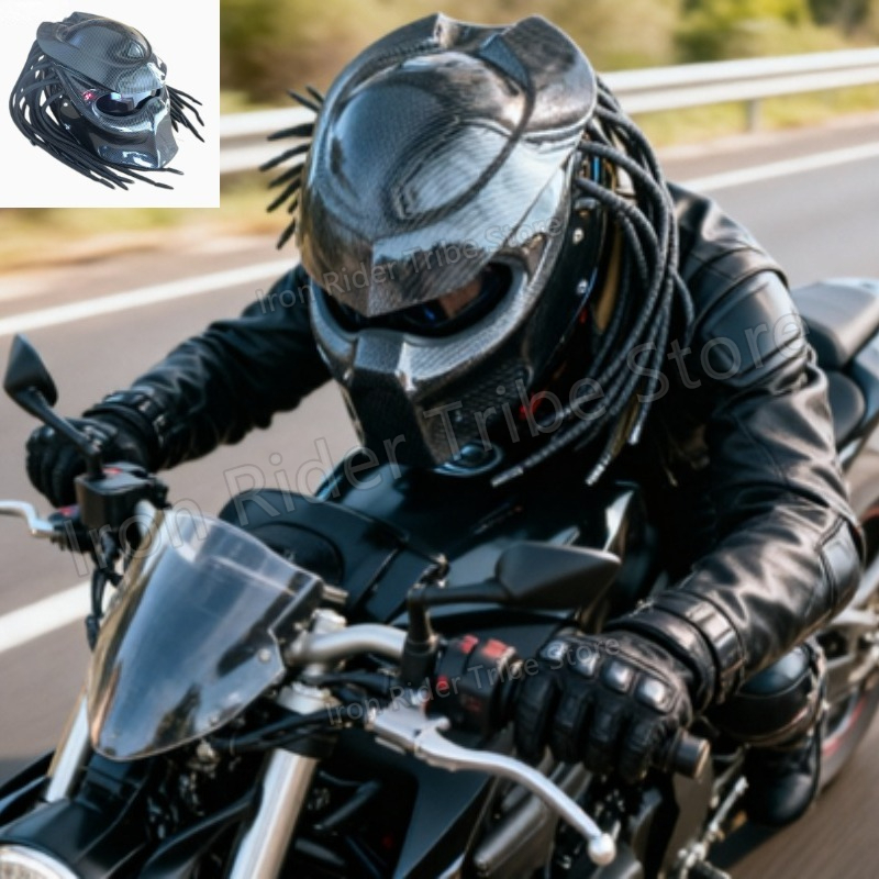 Casco Integrale da Moto HOT Ra - Custom Predator Motorcycle Helmet recensione e prezzo