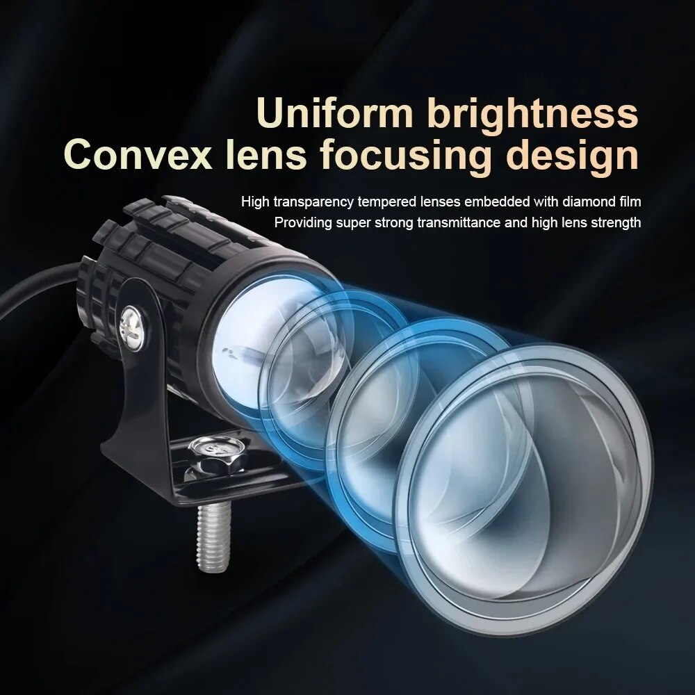 Faro LED Universale per Moto c - Universal Motorcycle Led Headlight Projector recensione e prezzo