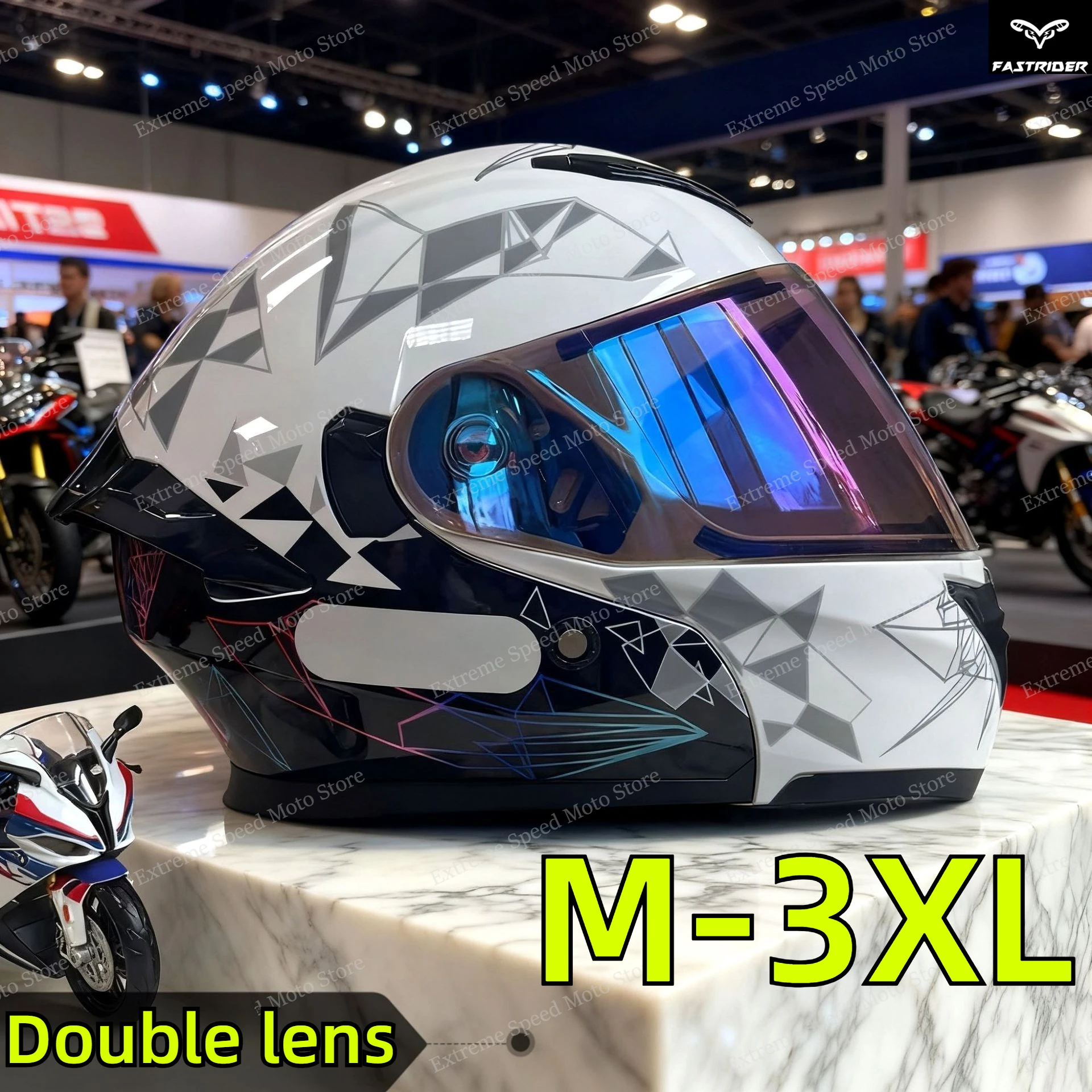 Casco Moto Modulare Certificat - Dual Visor Motorcycle Racing Helmet recensione e prezzo
