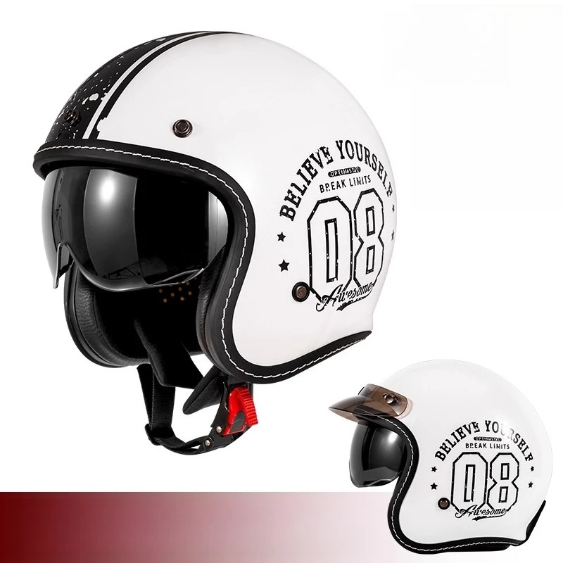 Casco Moto Aperto Vintage HOT, - Vintage Open Face Retro Helmet recensione e prezzo